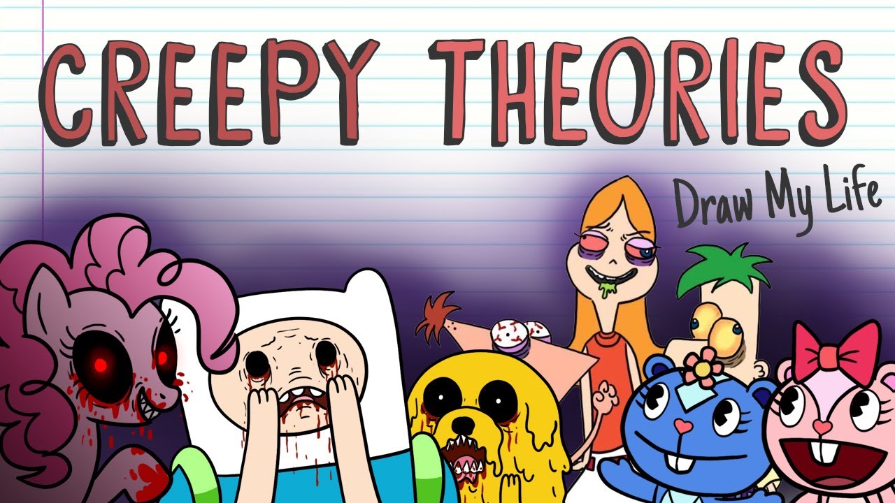 TOP BEST CARTOON CREEPY THEORIES | Draw My Life