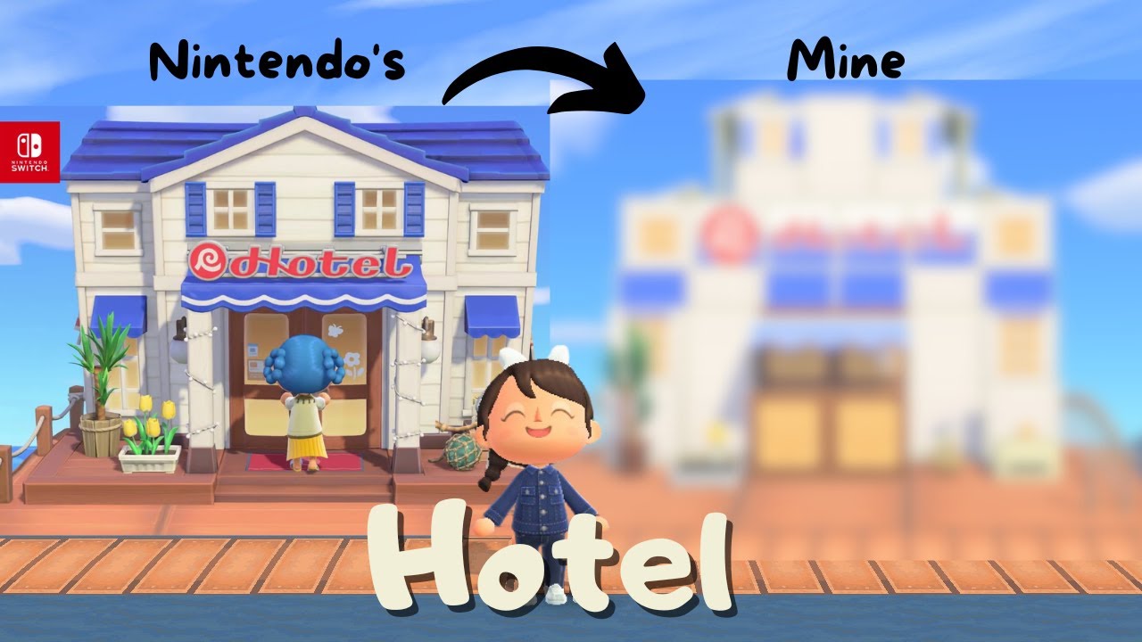 I recreated the HOTEL from the 3.0 update - Animal Crossing New Horizons - Speed Build