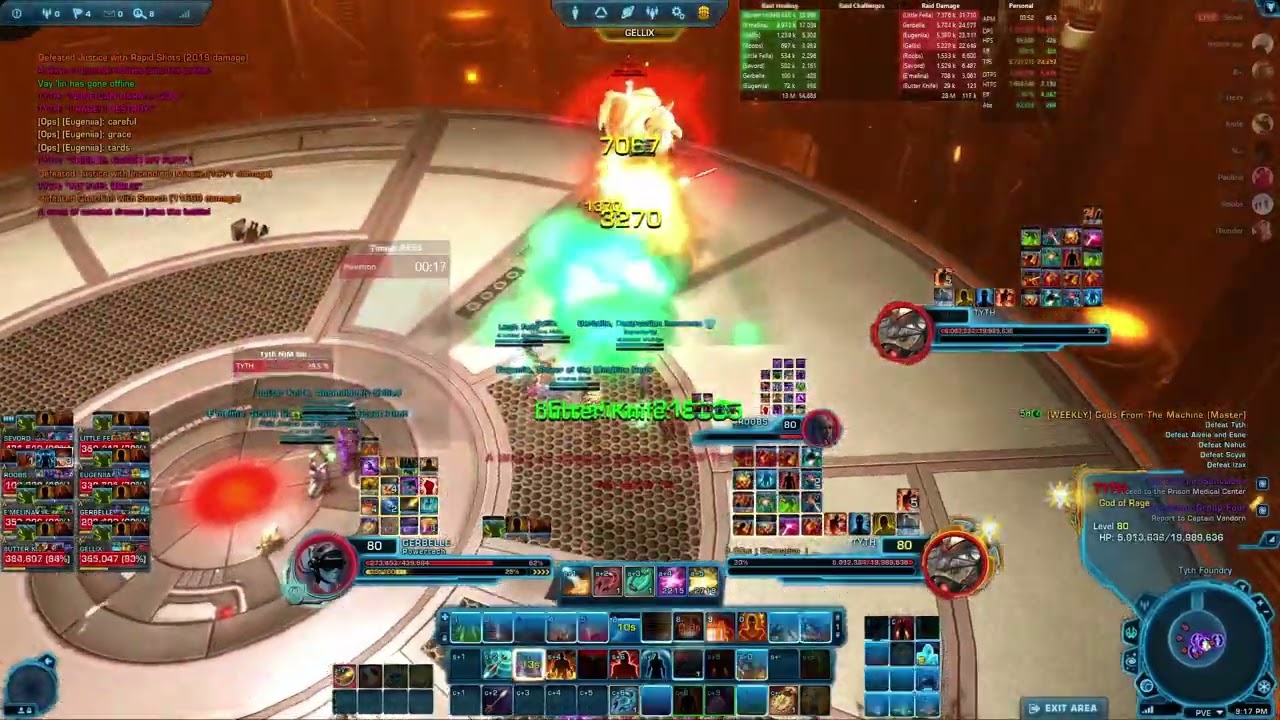 SWTOR 7.6 NiM Gods Timer | Pyro PT | Virulence Sniper