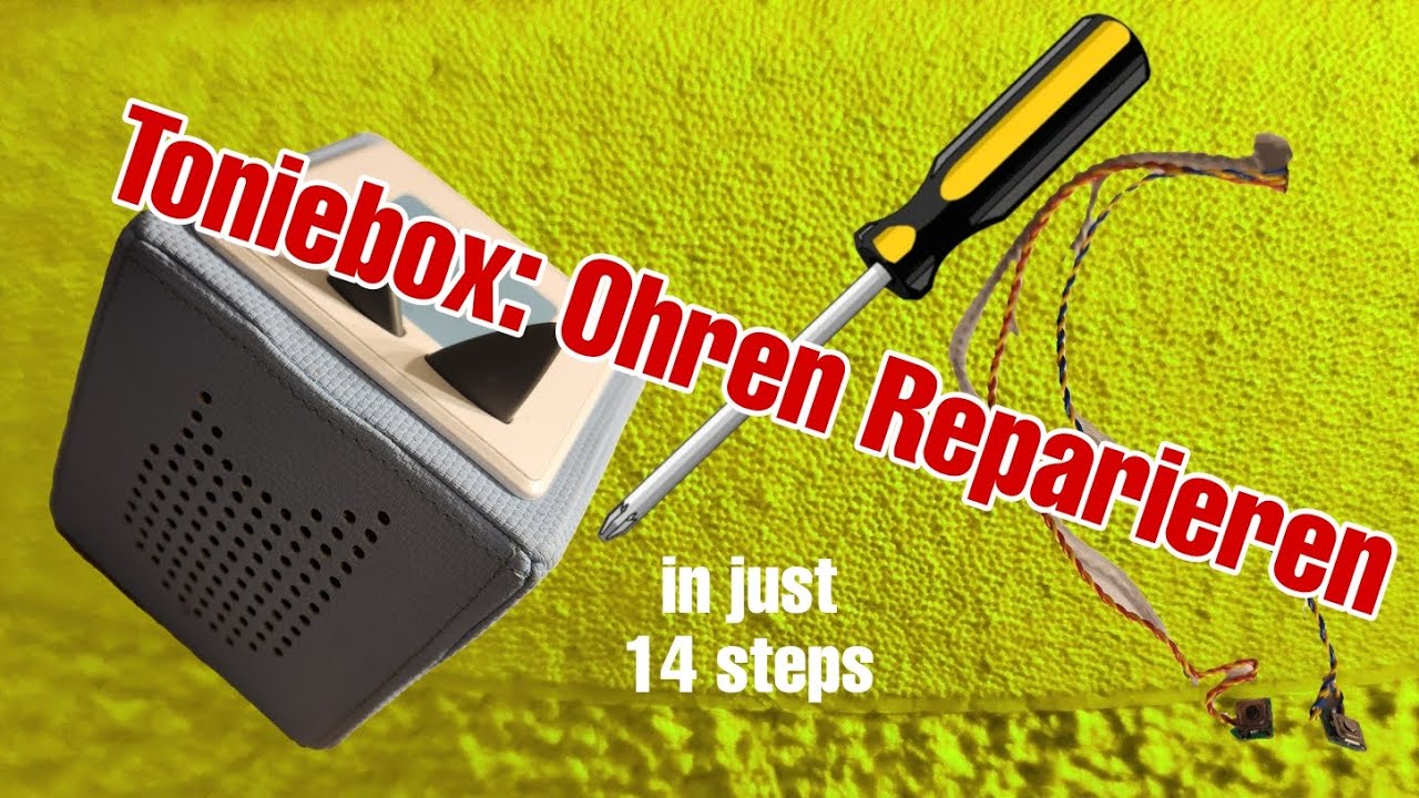 Toniebox: Ohren Reparieren 🛠  Lautstärke und Tasten reagieren nicht! austausch Anleitung: 14 Steps