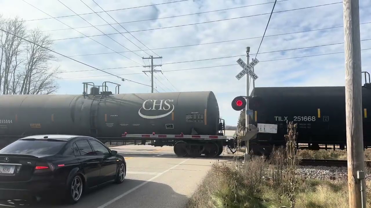 UP Mixed fright and UP loco crossing Somers WI