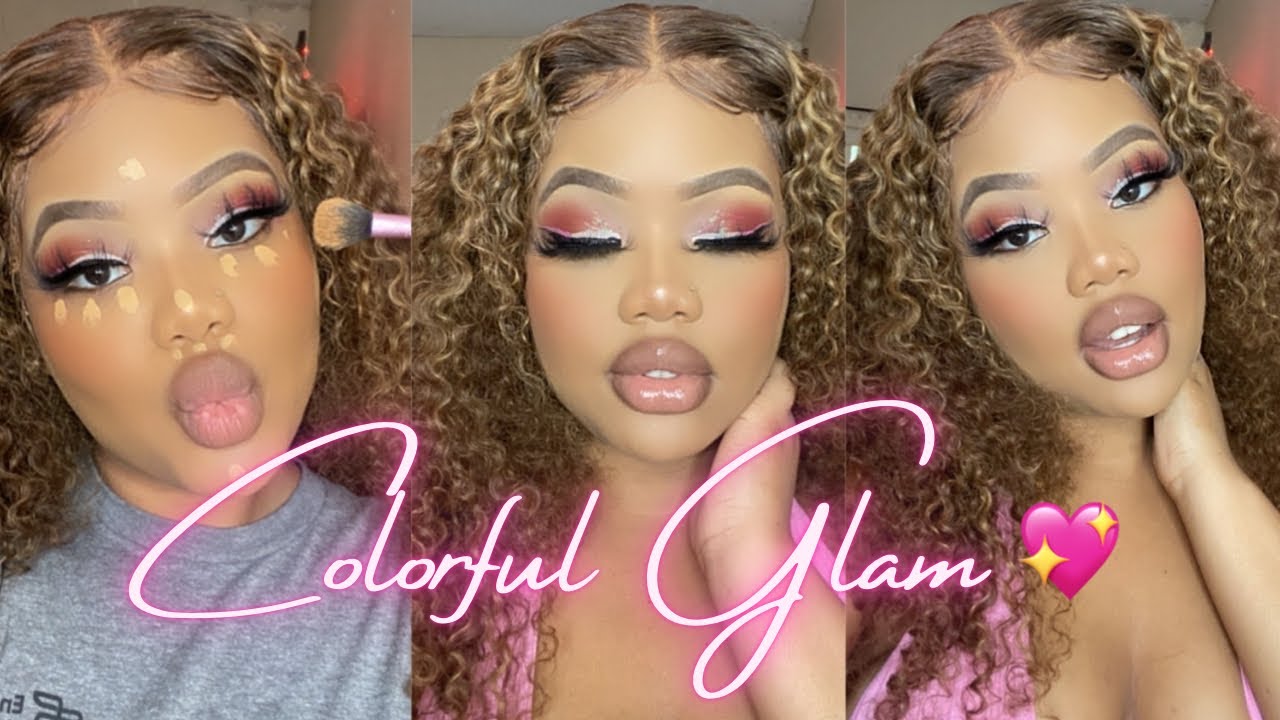 Full GRWM: Pink Glitter Makeup + Hair + Outfit 💖😍