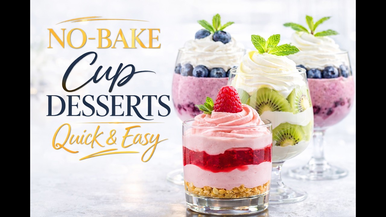 Quick & Easy No-Bake Desserts in Cups