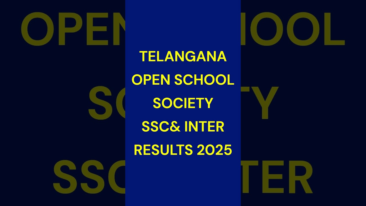 TOSS SSC & Inter Results 2025  Telangana Open School Result Out on 7 June @ 1040 AM