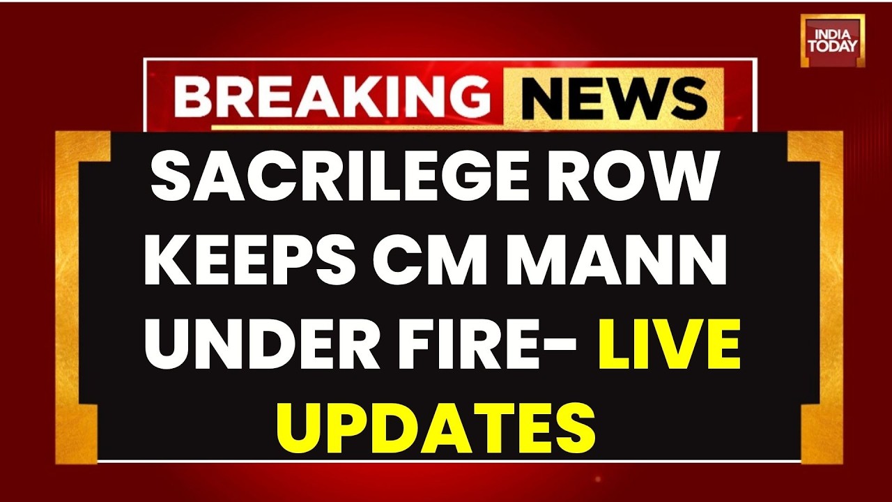 Bhagwant Mann Sacrilege Row LIVE: Punjab CM 'Mask Theory' Under Fire | Two Videos, Fresh Questions