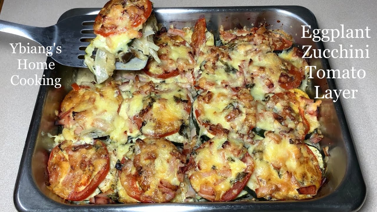 Eggplant Zucchini and Tomato Layer |Zucchini Eggplant and Tomato Gratin |Zucchini Eggplant Recipe