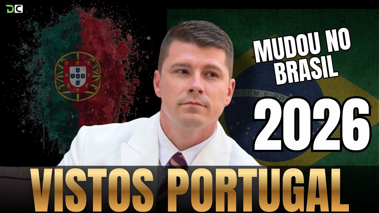BRASILEIROS EM PORTUGAL: AS NOVAS REGRAS DE VISTO QUE ENTRAM EM 2026?! (Ep. 1601)