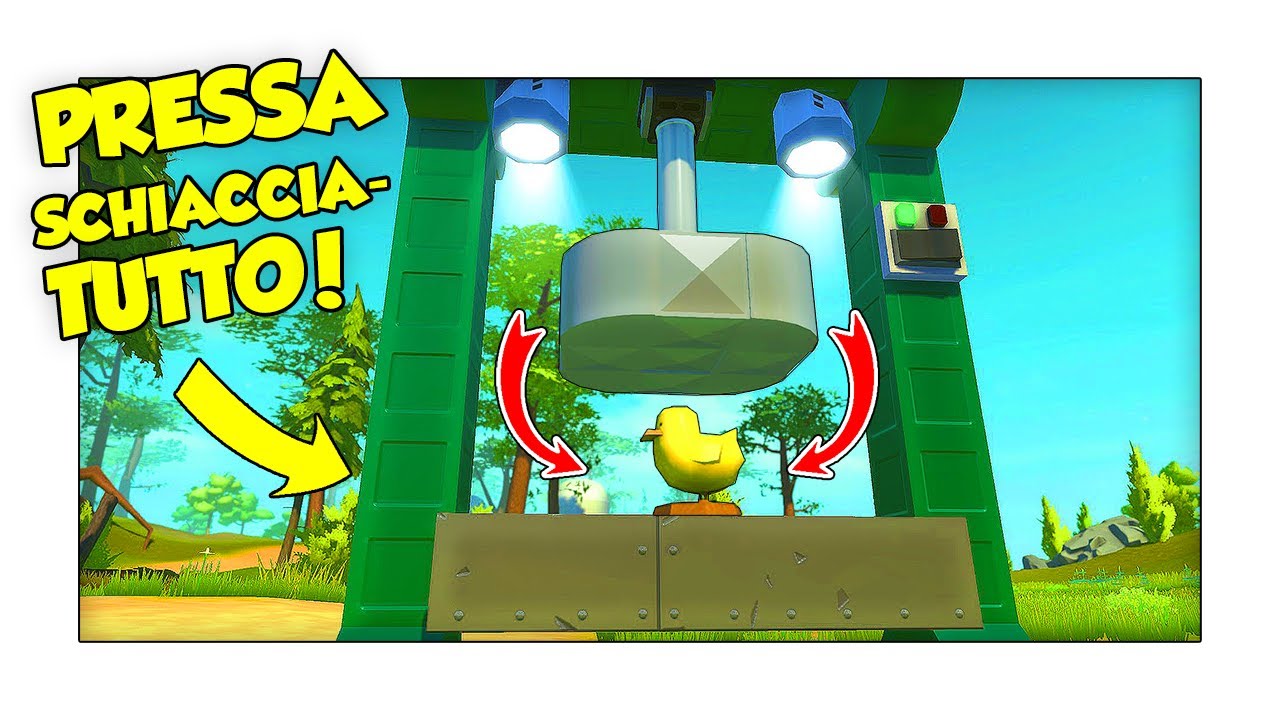 LA PRESSA IDRAULICA SCHIACCIATUTTO! - Scrap Mechanic ITA