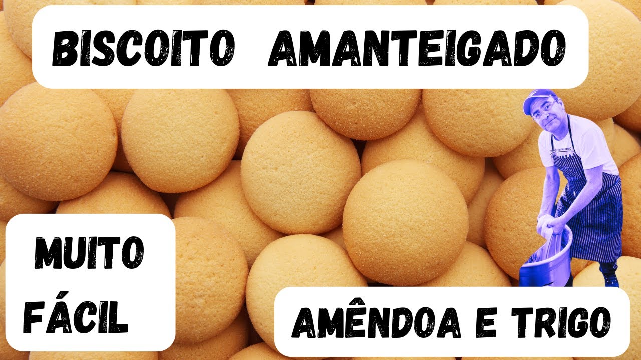 Biscoito com Farinha de amêndoa! #trigo #amêndoa #biscoito