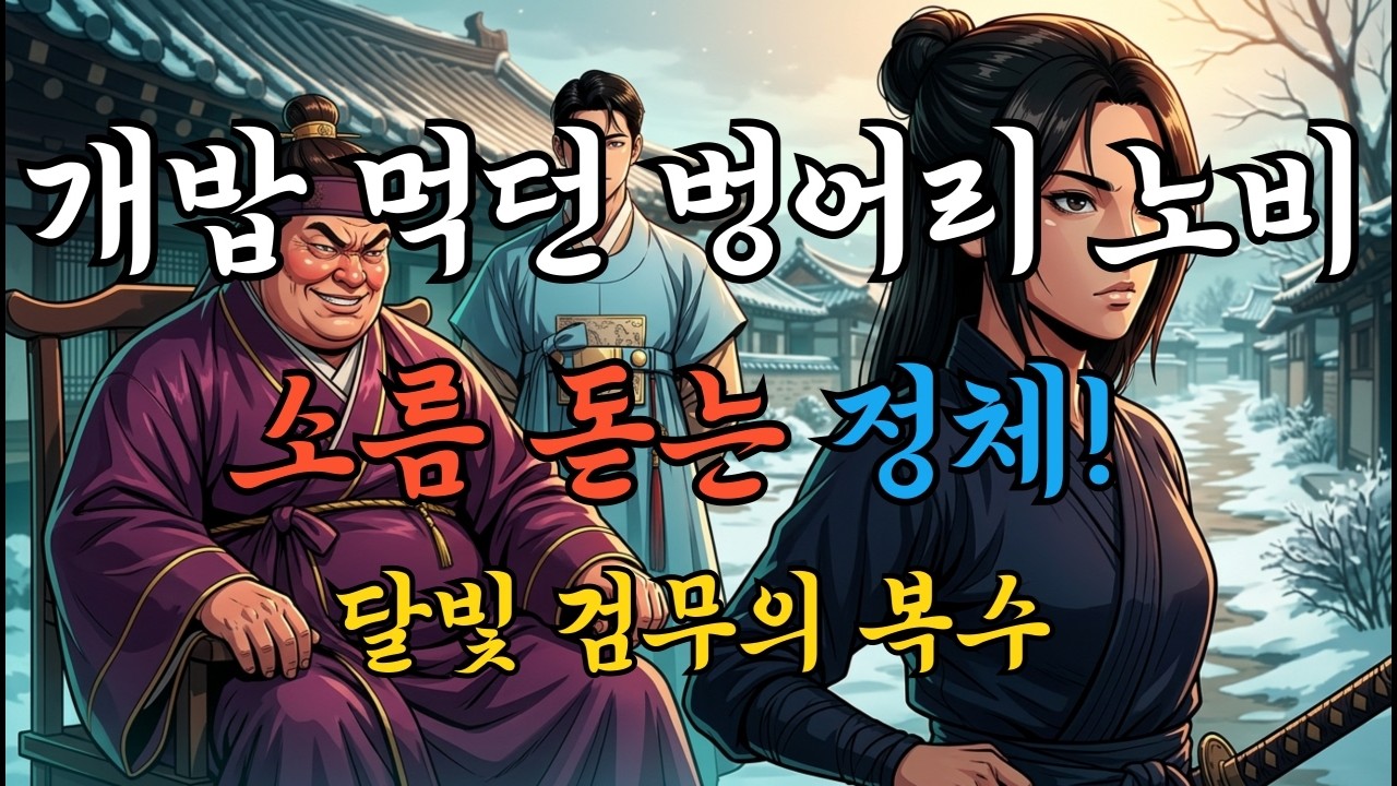 [야담한냥] 원수 집에서 10년간 개밥 먹던 벙어리 여종, 환갑잔치 날 상을 엎어버리자 벌어진 소름 돋는 일 | 오디오북 | 큰글짜