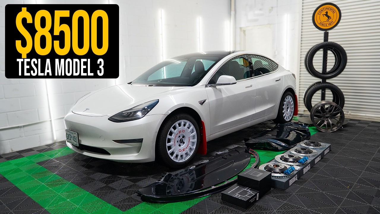 Building a CHEAP Tesla Model 3 | Perfect Mods!