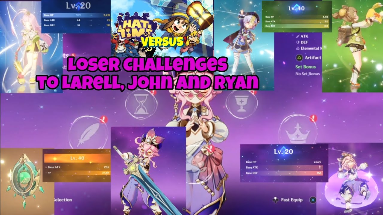 A Hat in Time Versus Loser Challenges to Larell, John and Ryan - Ascending and Unbuilding!