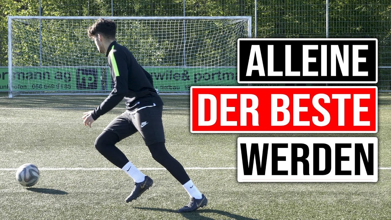 FUSSBALLTRAINING ALLEINE UND OHNE GERÄTE (KOMPLETTE EINHEIT)