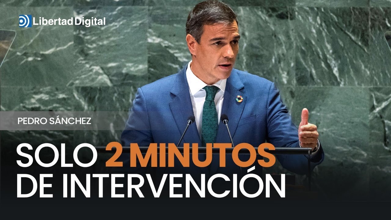 El gran momento de Sánchez en la ONU pedura dos minutos