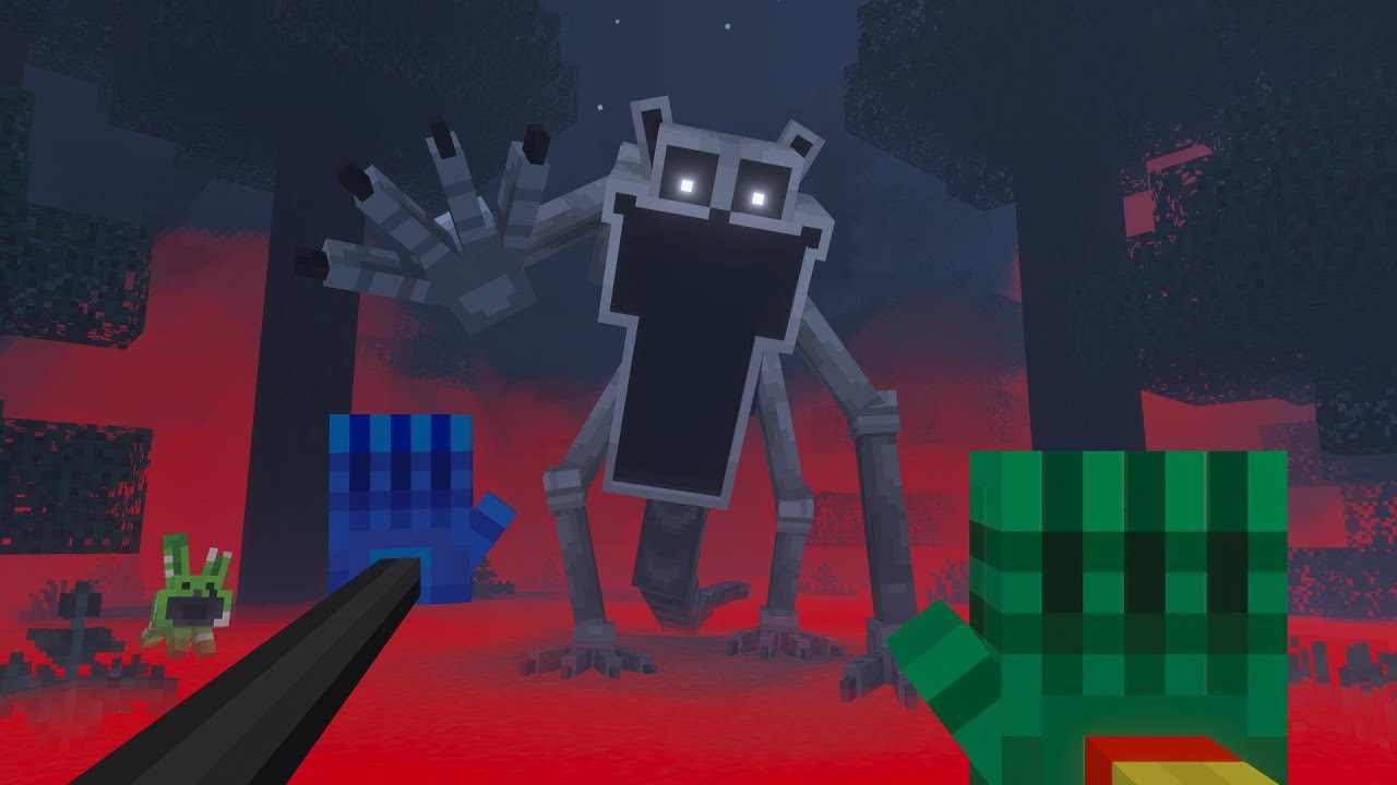 Minecraft Poppy Playtime Catnap i Mommy Long Legs próbują mnie powstrzymać