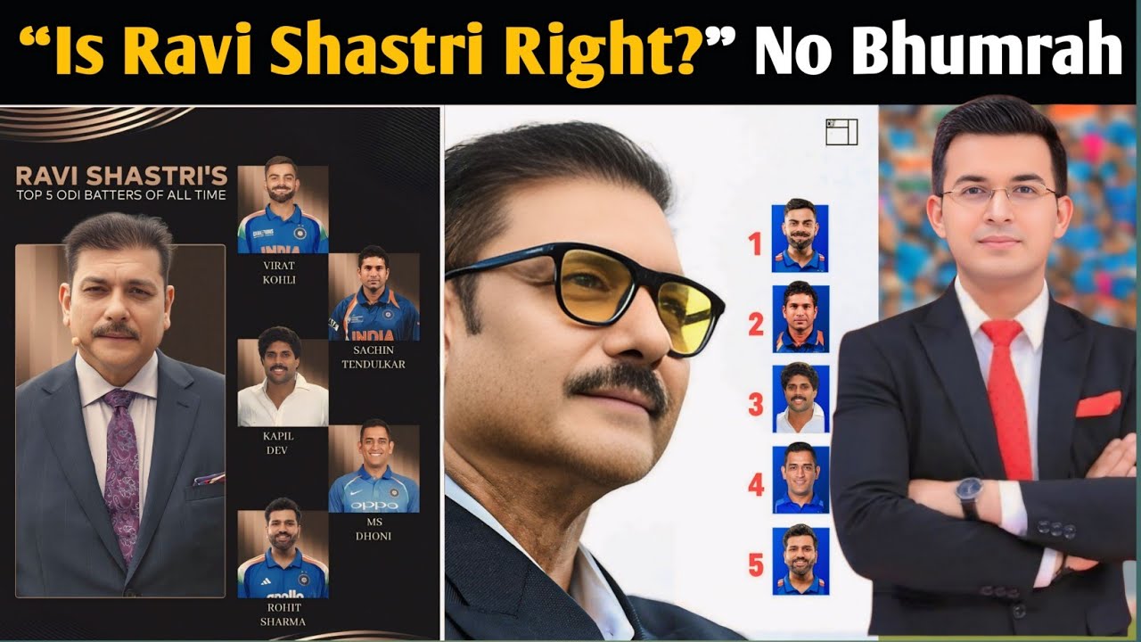Ravi Shastri&rsquo;s Top 5 ODI Legends of India &mdash; Fans Shocked After Bumrah&rsquo;s Exclusion!