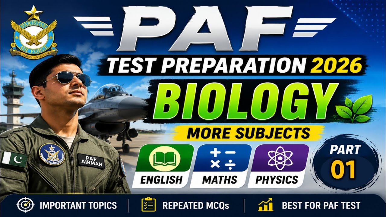 PAF airman test preparation 2026|paf academic test preparation|@Ayeshaforcesacademy 