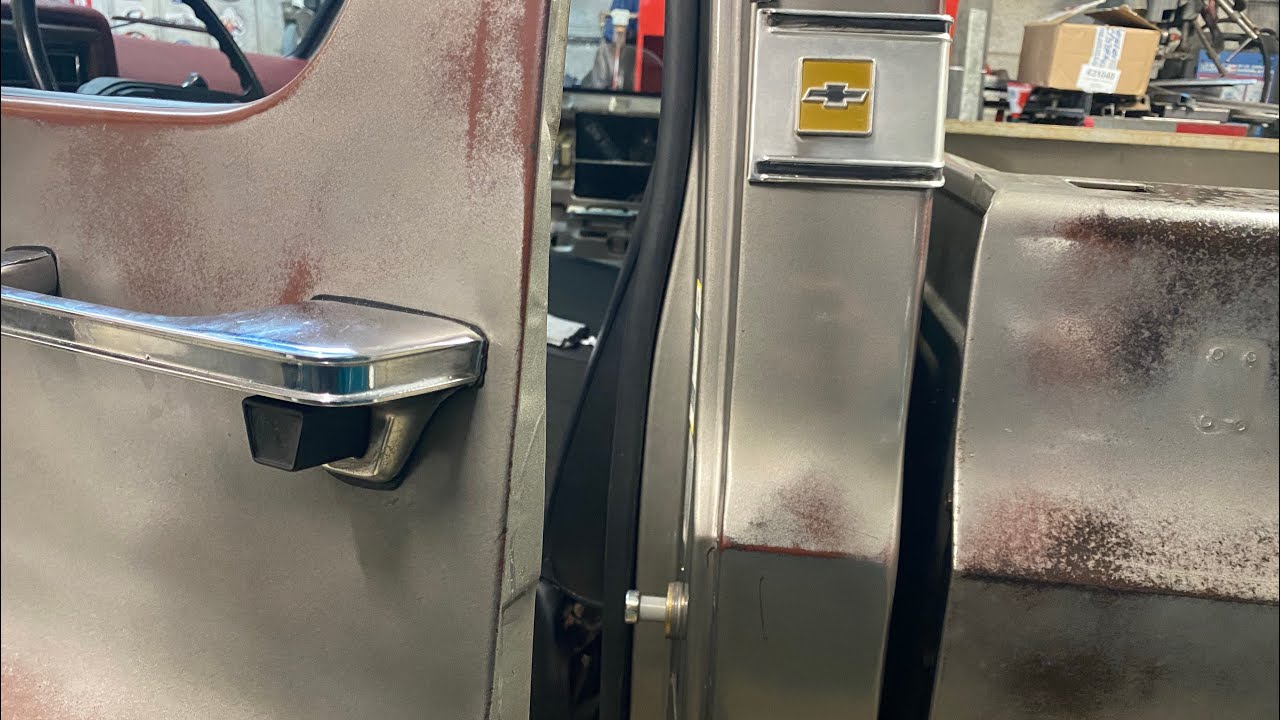 Easy C10 Chevy truck door striker Fix