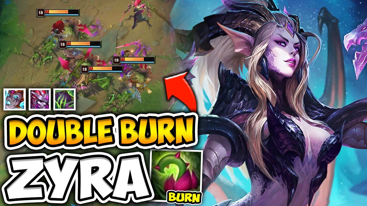 WTF?! ZYRA PLANTS WILL 100-0 HP BARS WITH BURN DAMAGE (THIS IS UNFAIR) - League of Legends