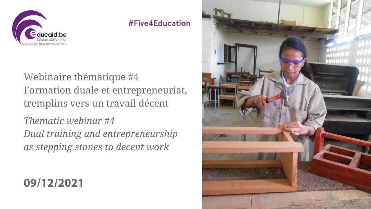 Thematic webinar #4 | Dual training and entrepreneurship - Formation duale et entrepreneuriat