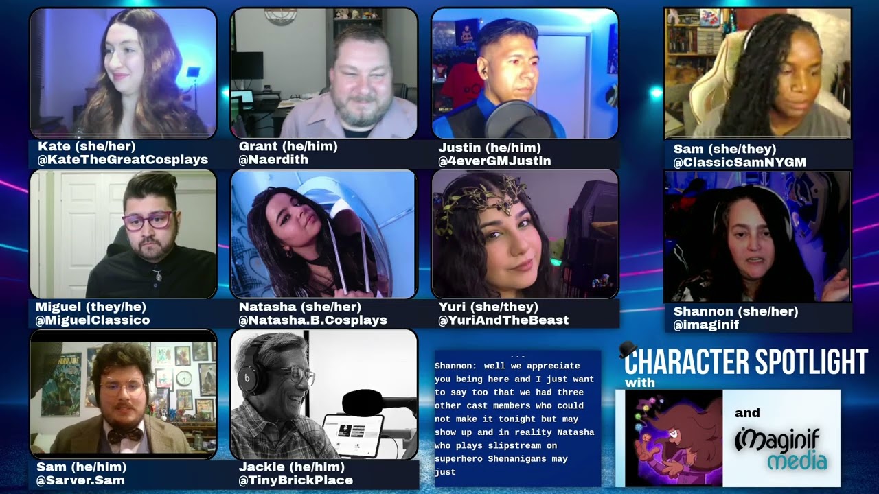 Character Spotlight with Don't Kill My Character Cast