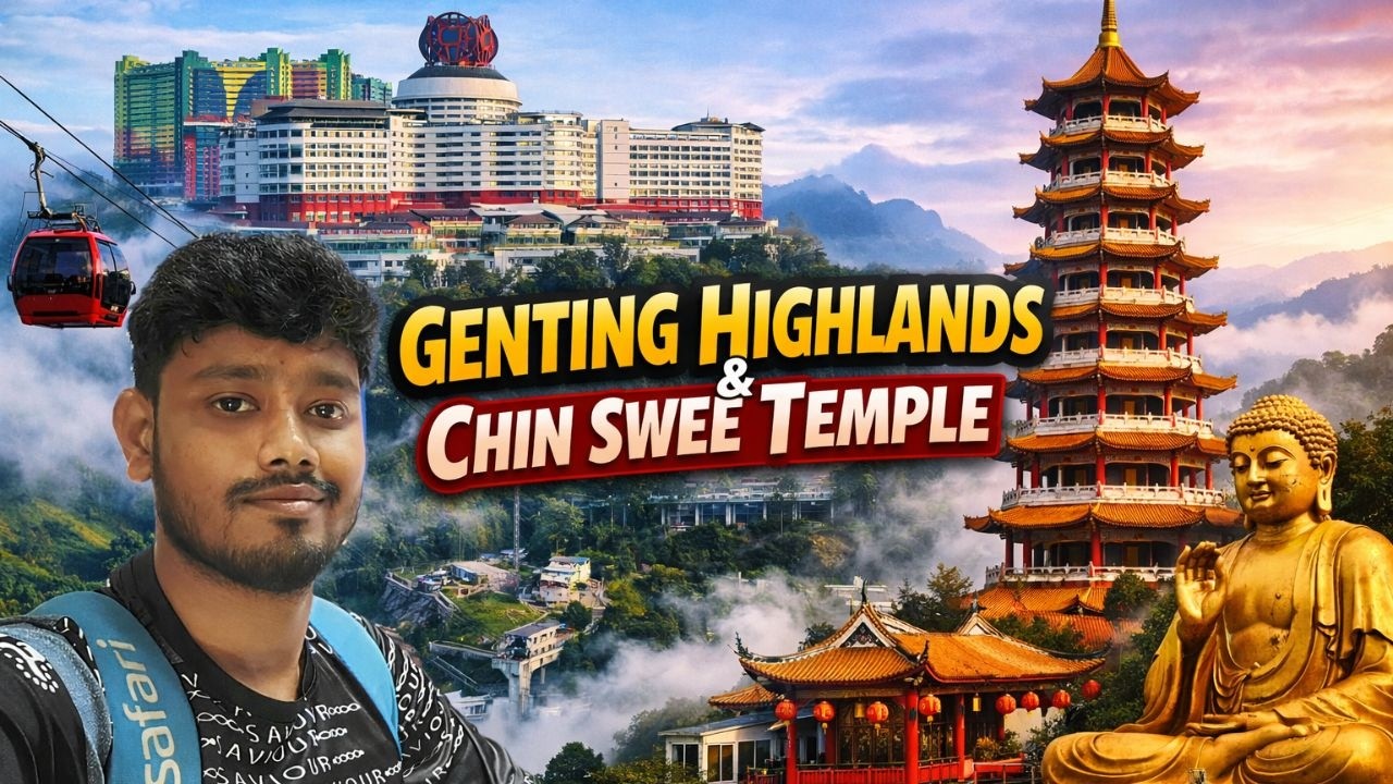 Genting Highlands ট্যুর 🇲🇾 | পাহাড়, মেঘ আর Chin Swee Temple | TriPix15