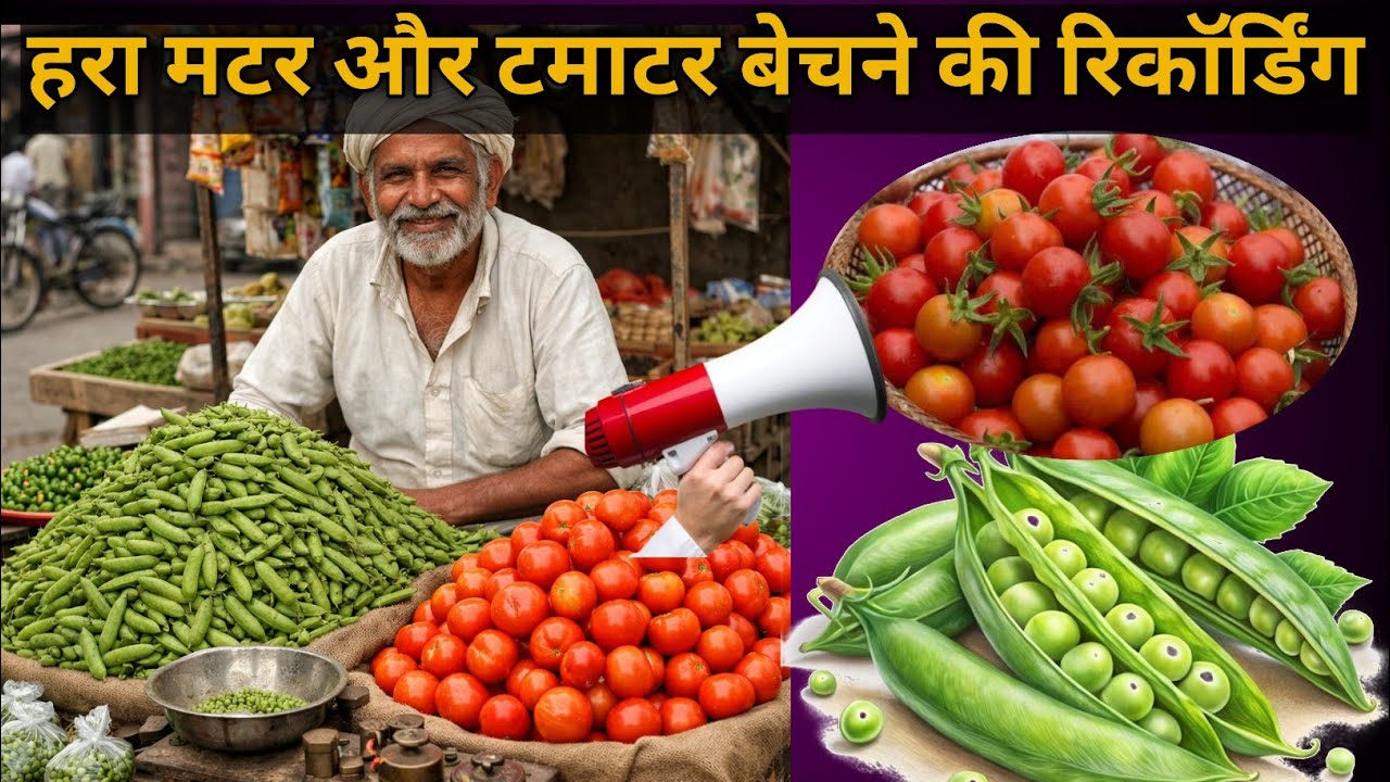 टमाटर और मटर बेचने की रिकॉर्डिंग 🍅🫛 !! हरा मटर बेचने की रिकॉर्डिंग🍎🫛🫛🍎📢 #pracharprasarchennal 