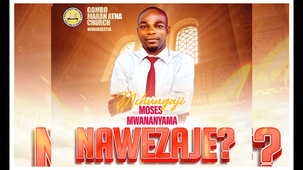 MCHUNGAJI MOSES MWANANYAMA AKIFUNDISHA KWENYE IBADA KANISANI GOMBO MARANATHA PWANI