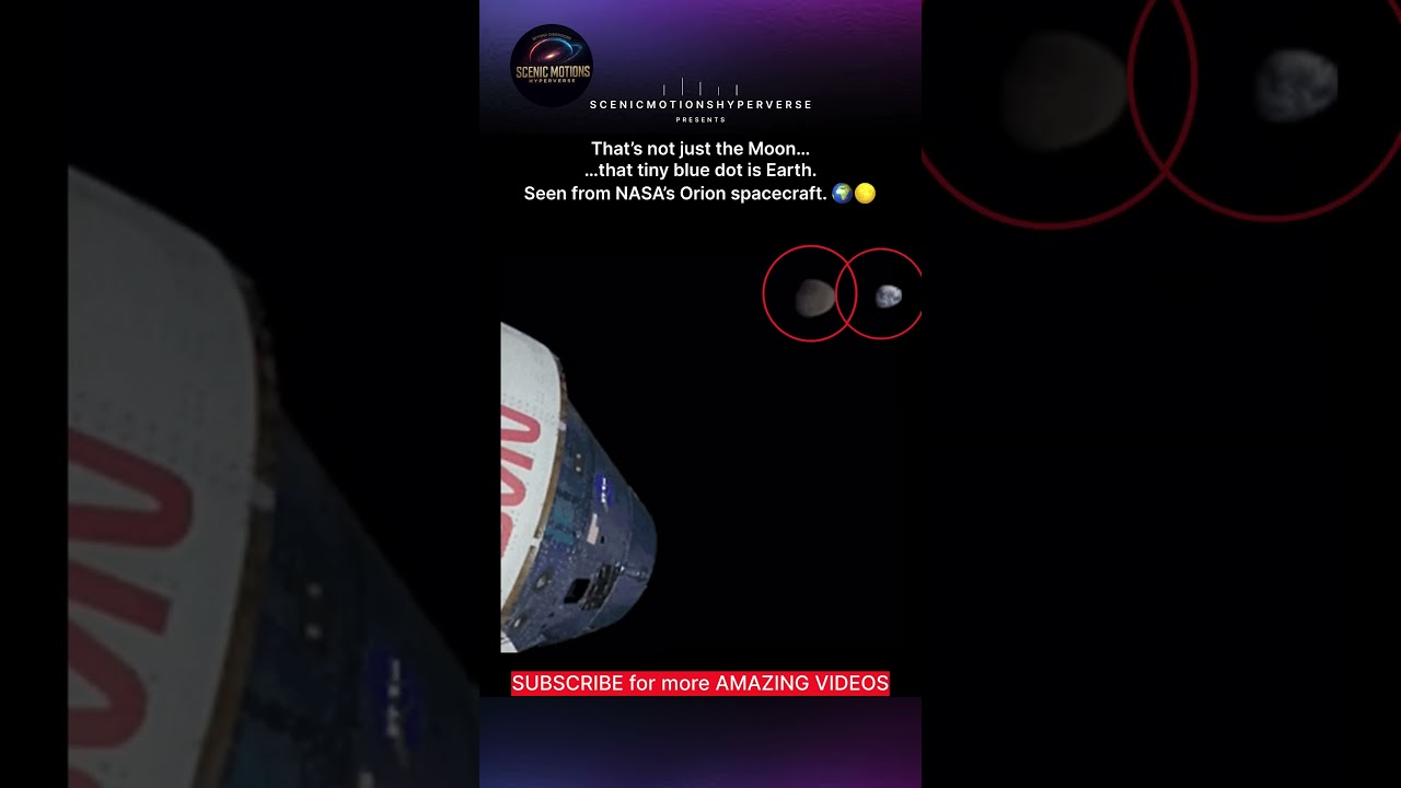 Earth & Moon in One Frame | Seen From NASA’s Orion (Artemis I)