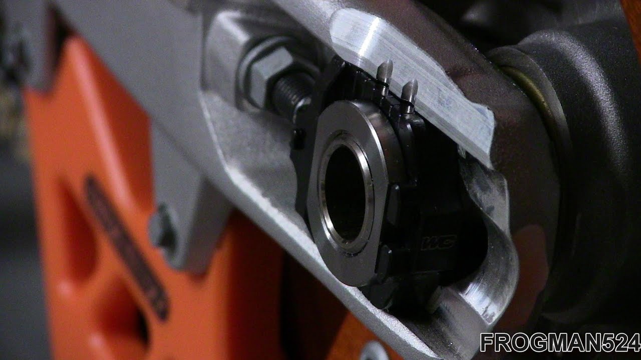 Works Connection Axle Block Kit Install on KTM 300