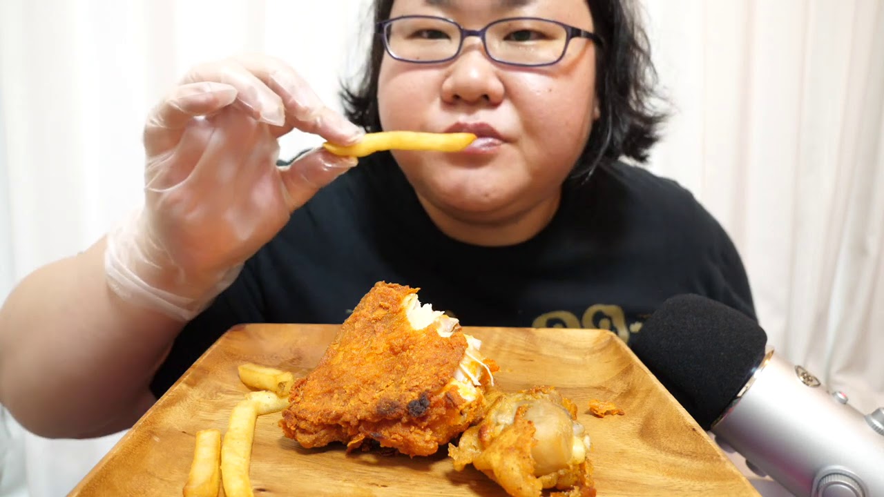 ASMR 咀嚼音 ケンタッキーフライドチキン KFC