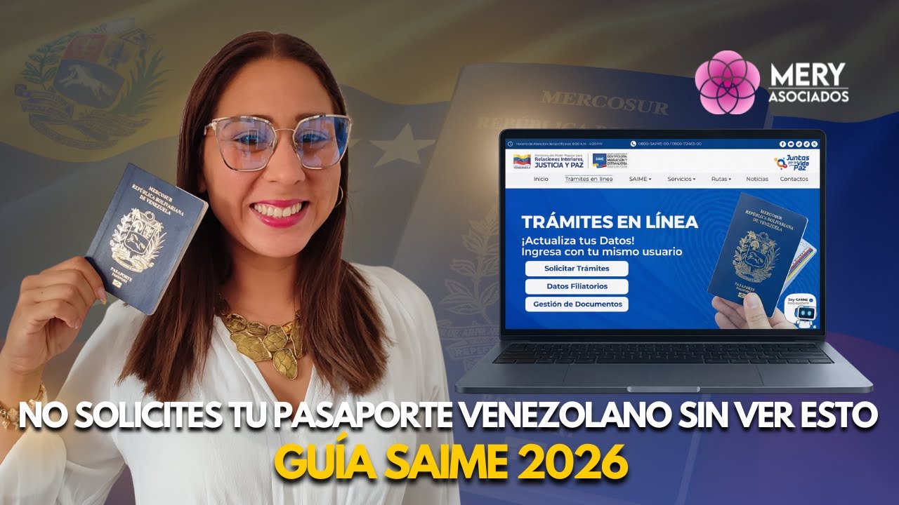 NO Solicites tu Pasaporte Venezolano sin Ver Esto | Guía SAIME 2026