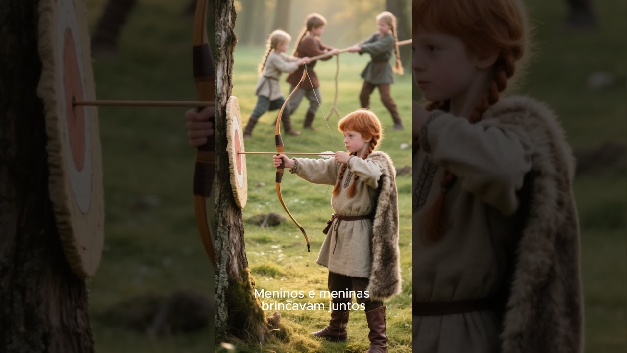 Como Era Ser uma Crian&ccedil;a Viking 🪓⚔️ | A Vida no Passado shorts short vikings short