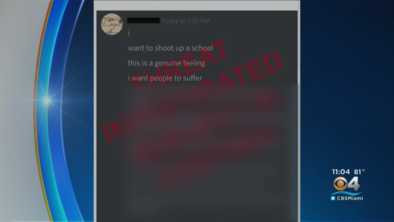 Nova High School Student Makes Graphic & Violent Threat To 'Shoot Up A School'