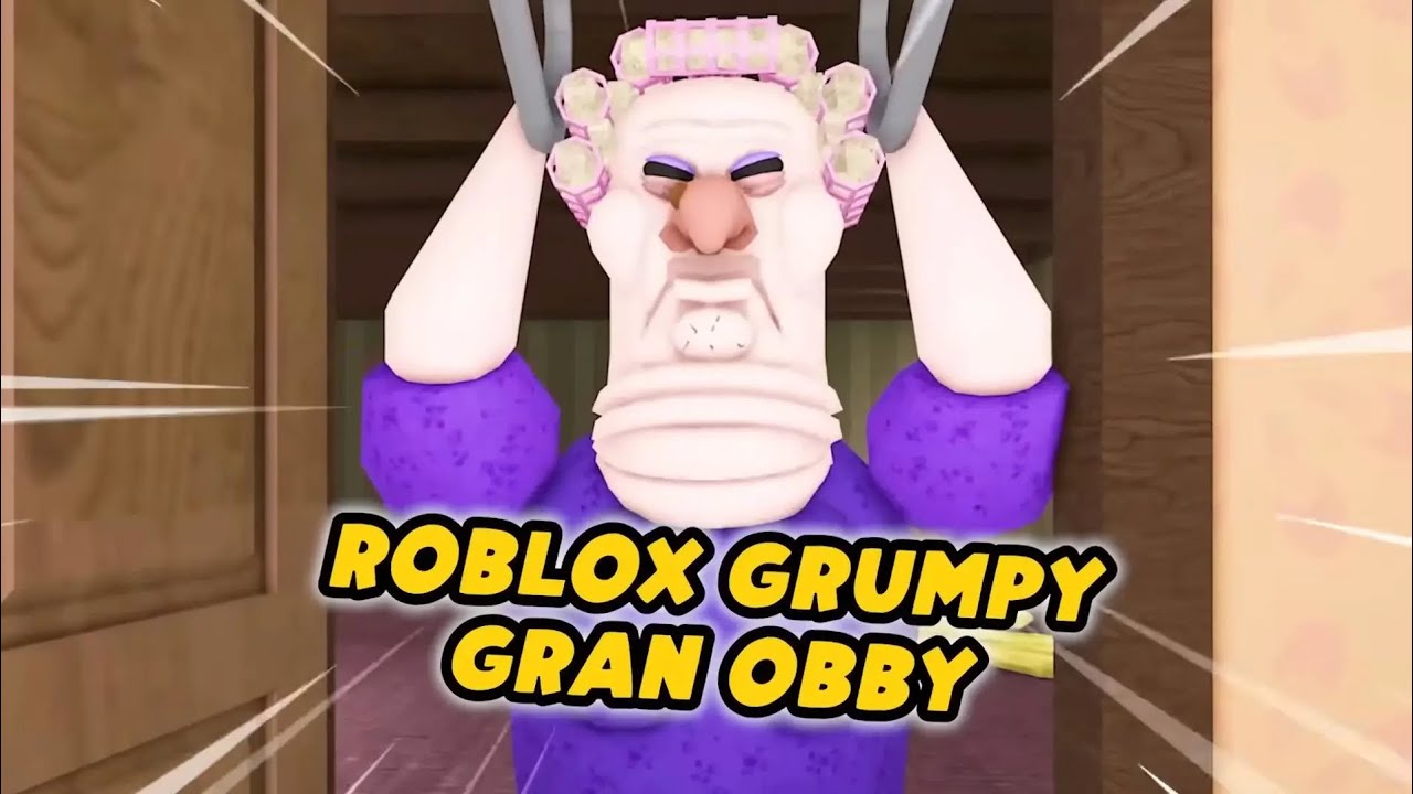 I stole my grandmas cookies and escaped her house |roblox|grumpy gran!|hard mode| #video #roblox