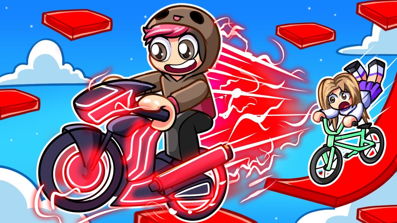 LYNA VS CHOCOBLOX EN ROBLOX BIKE OBBY