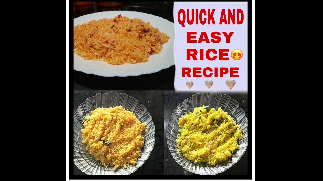 QUICK AND EASY RICE RECPIE | FRIED RICE RECPIE | TASTY LUNCHBOX RECPIE | Simple Cooking Recpie|