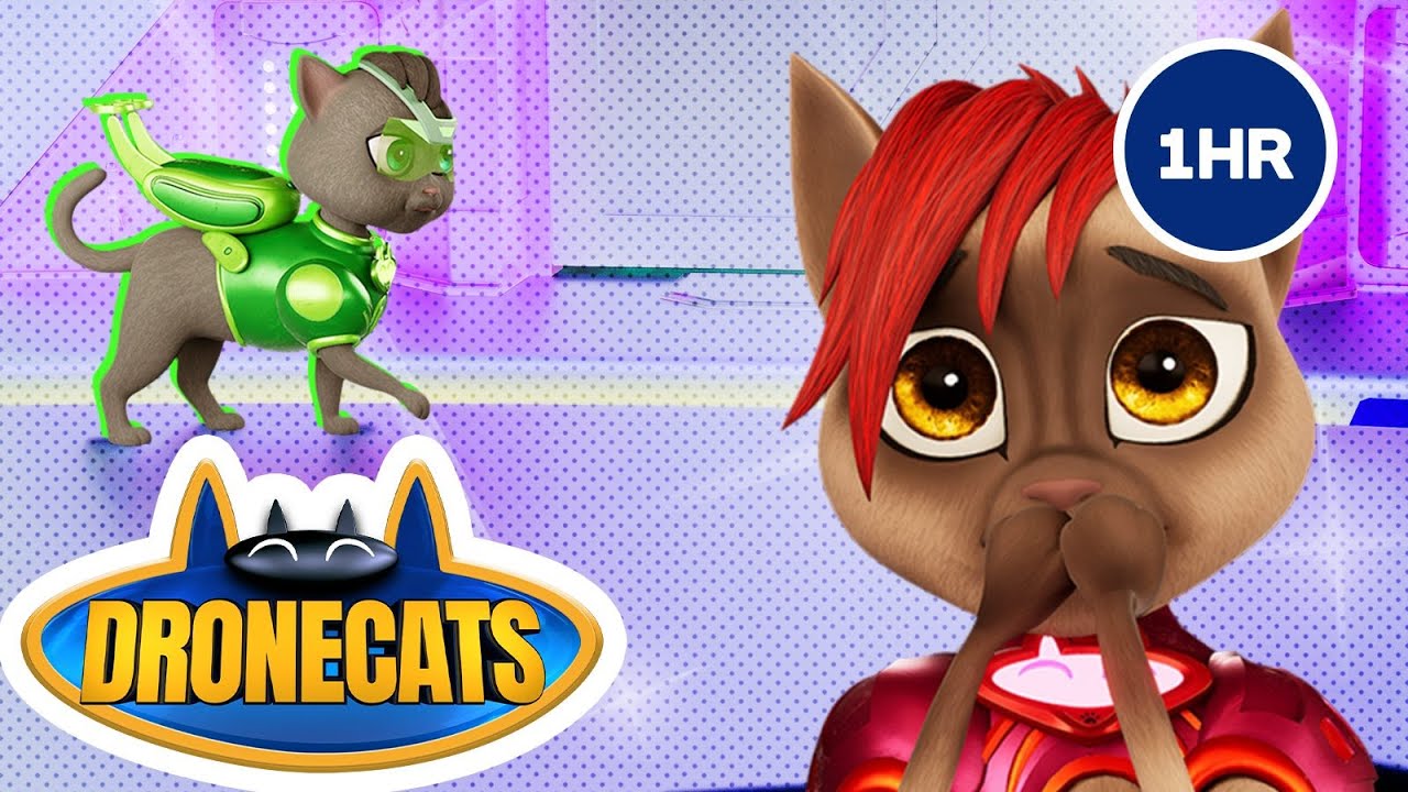 🕰️ DRONECATS: 1 HOUR LONG! 😸 | Superhero Cartoon | 33