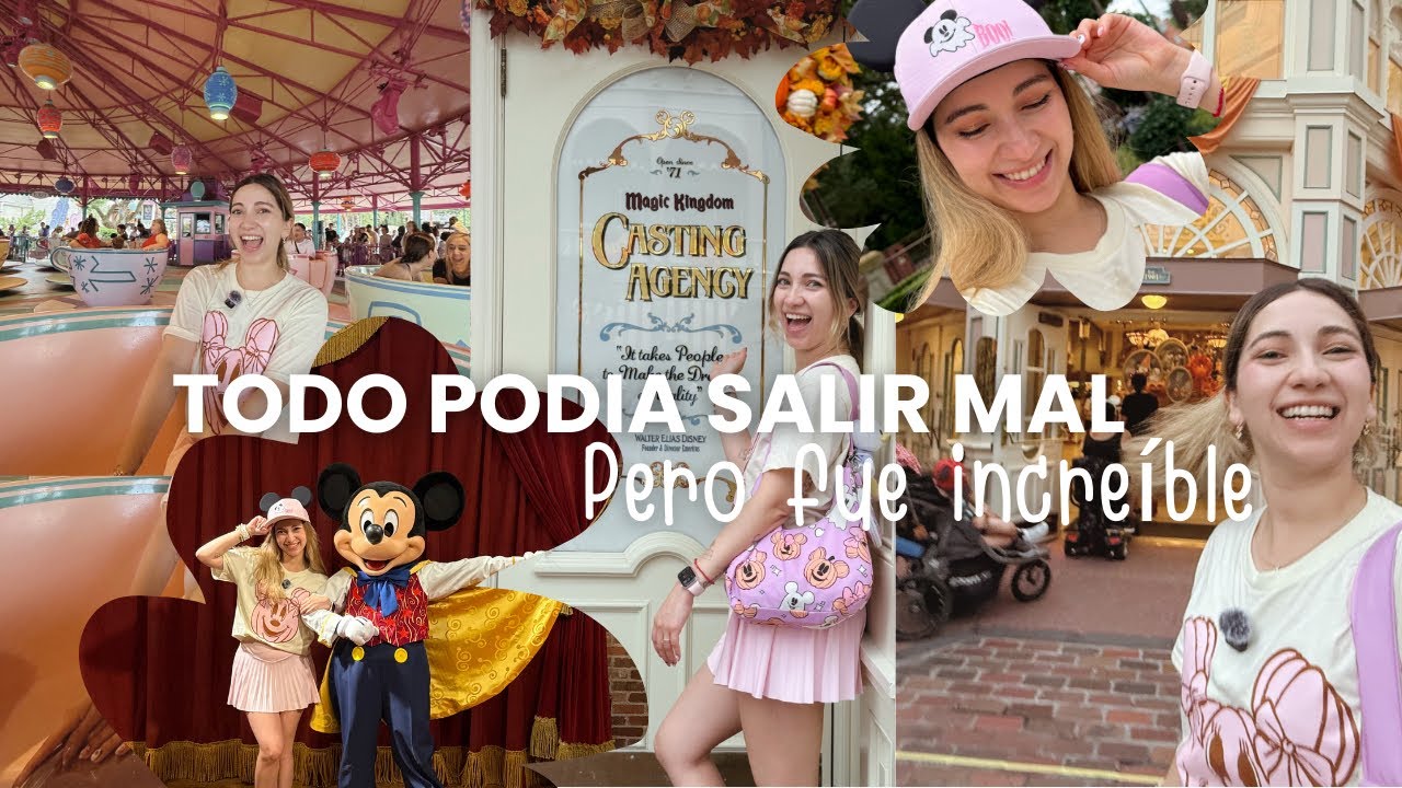 Llegamos tarde a nuestro primer día en DISNEY😅... y terminó siendo mágico ✨🩵