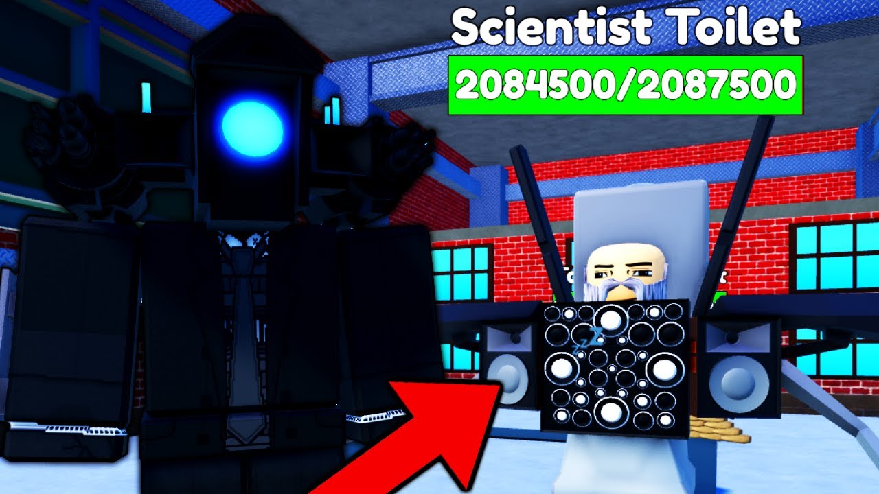 POKONAŁEM BOSS *SCIENTIST SKIBIDI TOILET* w TOILET TOWER DEFENSE (Roblox) - TOILET HQ EPISODE 60