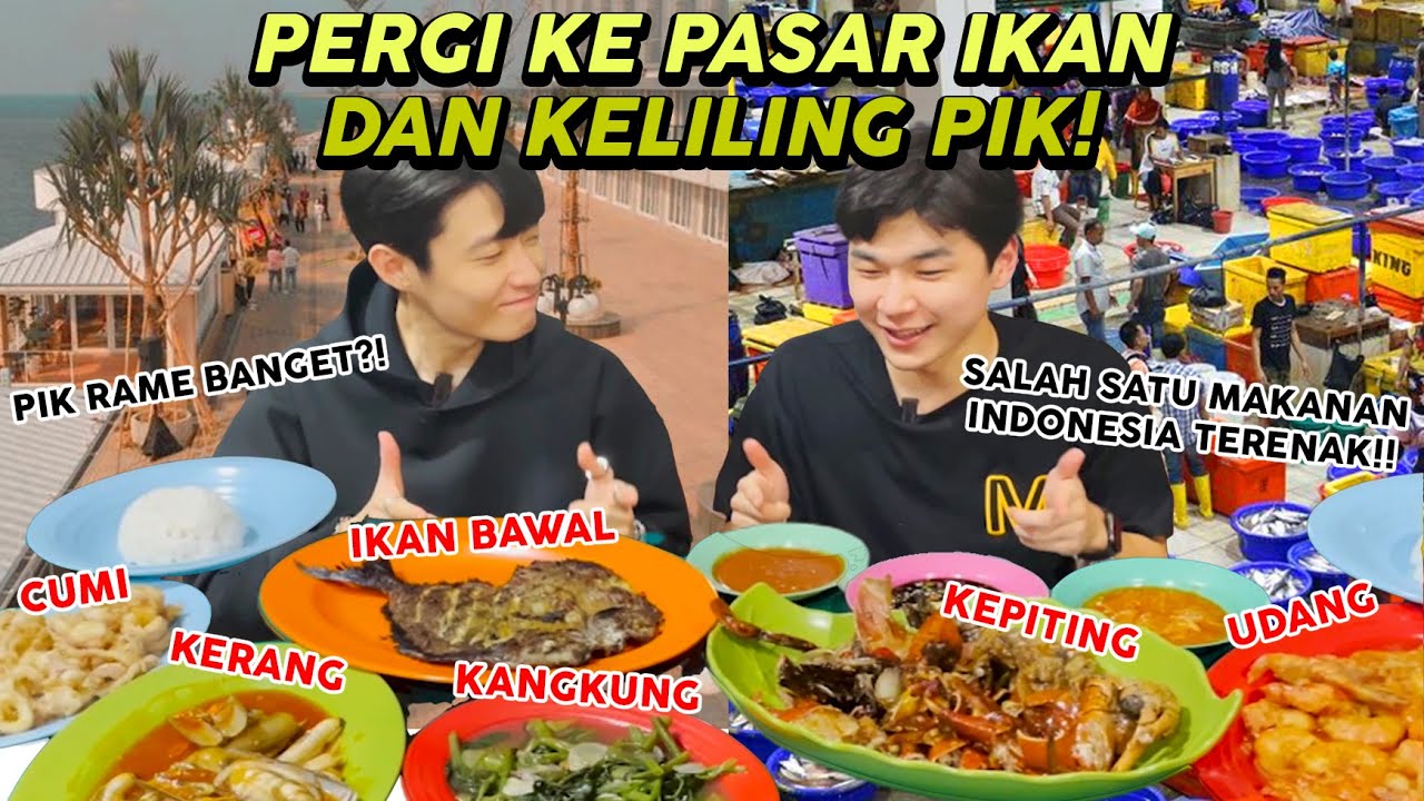 Orang Korea kaget bgt setelah ke pasar ikan yg enak dan murah bgt di jakarta🇲🇨