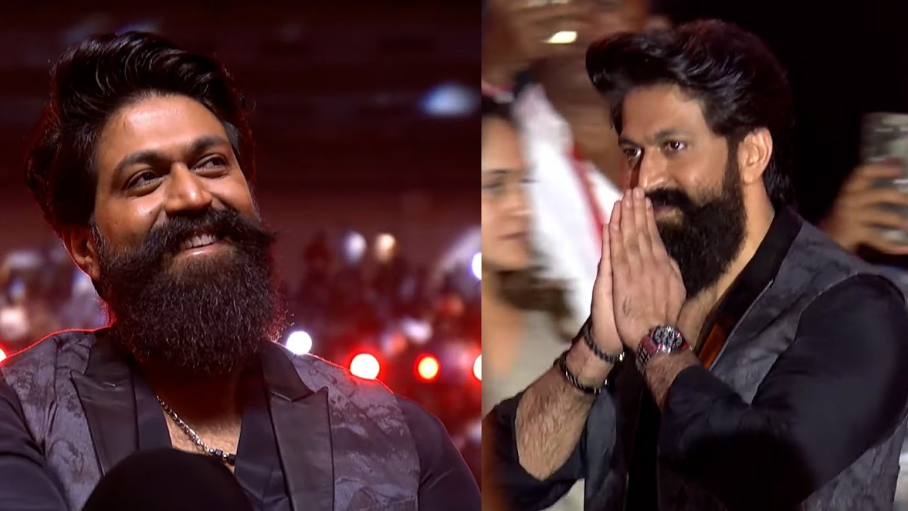 Rocking Star Yash Entry Visuals @ Toxic Pre-Release Event in Chennai