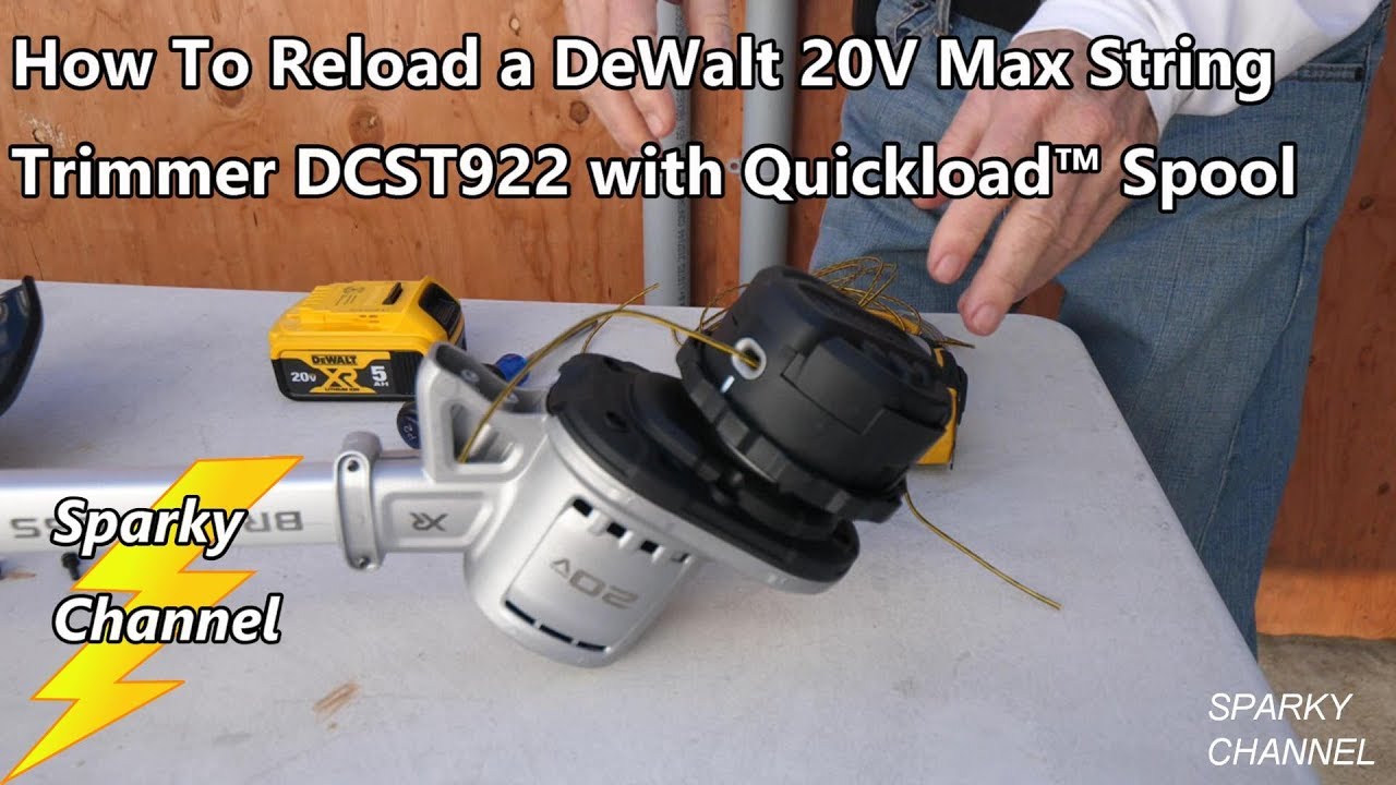 Как перезарядить катушку DeWalt Quickload™ для триммера DeWalt