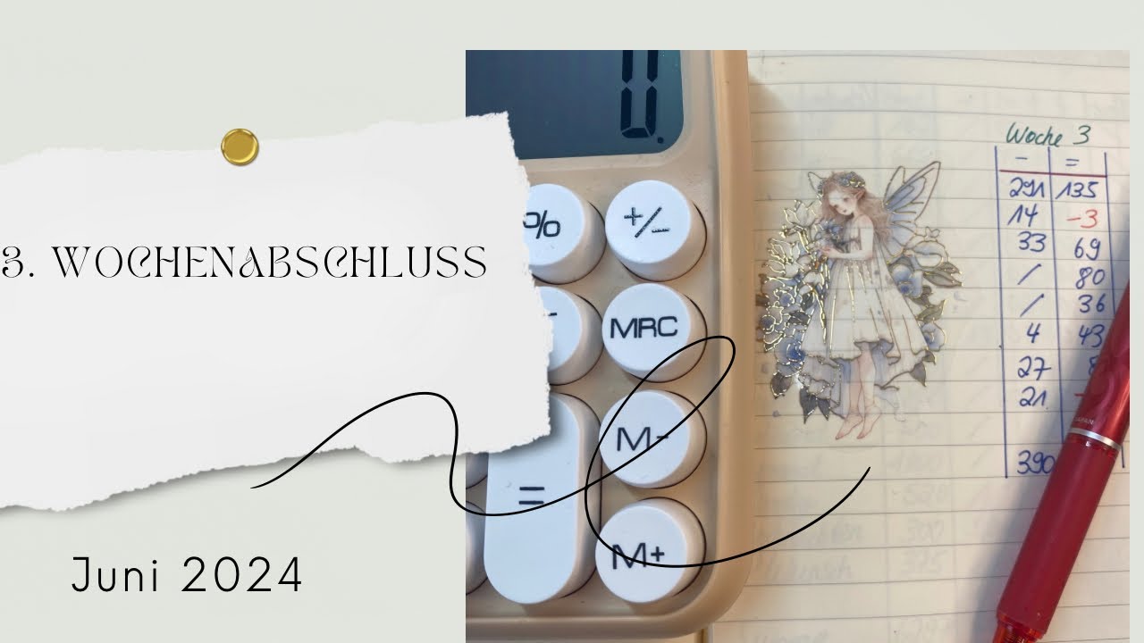 🍦⛱️🐚 3. Wochenabschluss | Juni 2024 🍦⛱️🐚 |  Budget | Sparen mit der Umschlagmethode