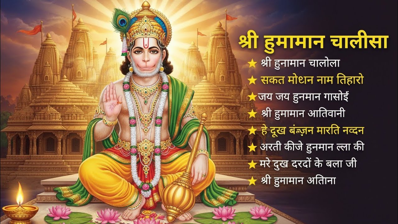 श्री हनुमान चालीसा 🌺🙏 shree hanuman chalisa original video 🙏🌺 gulshan kumar hariharan full hd 