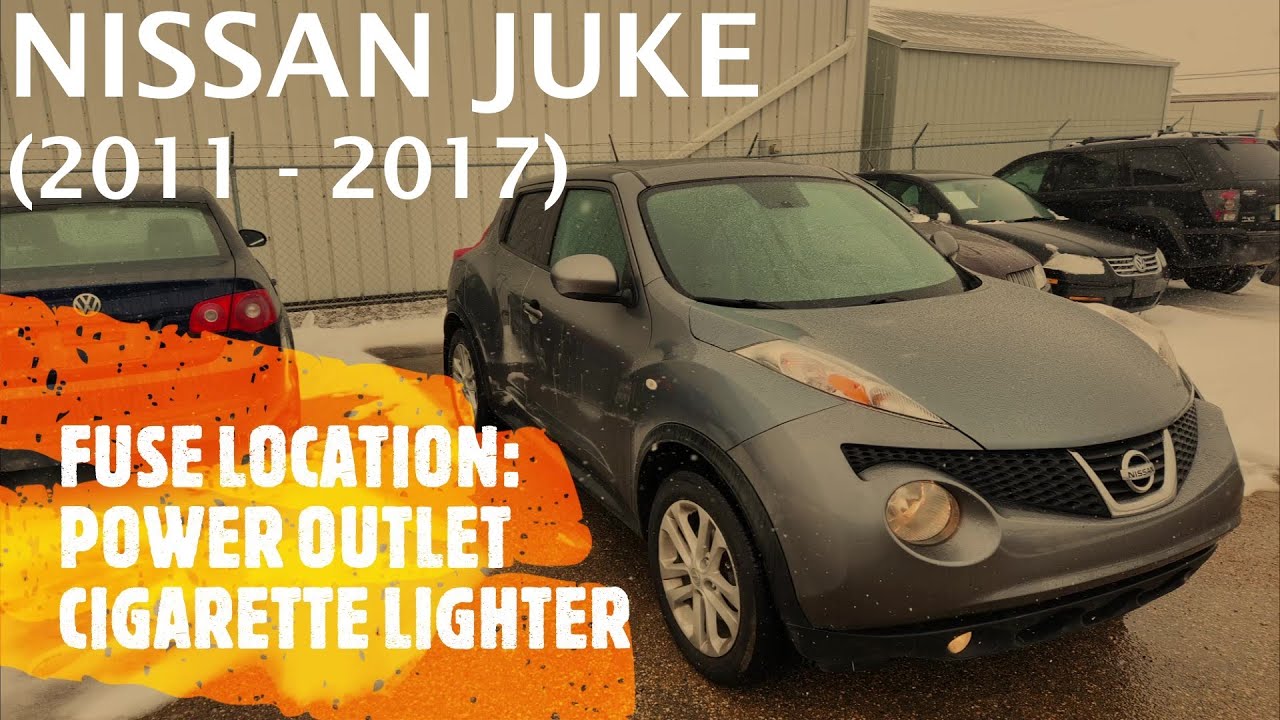 Nissan Juke &mdash; расположение предохранителя розетки питания/прикуривателя (2011&ndash;2017)