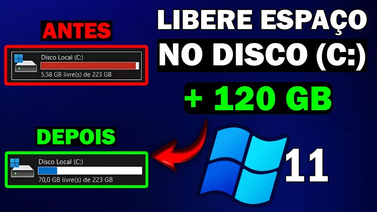 COMO LIMPAR e LIBERAR MUITO ESPA&Ccedil;O no DISCO LOCAL C EM 5 MINUTOS [PASSO PASSO] ATUALIZADO!