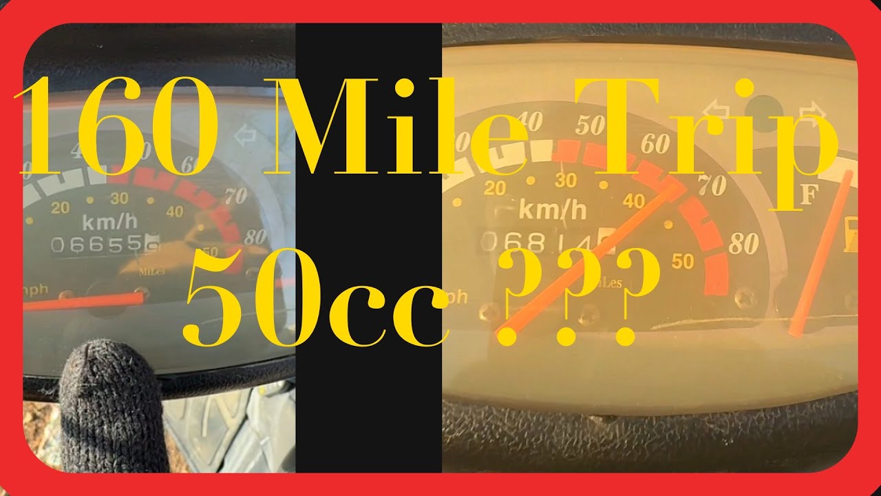 160 Mile Trip on a 50ccMoped..??