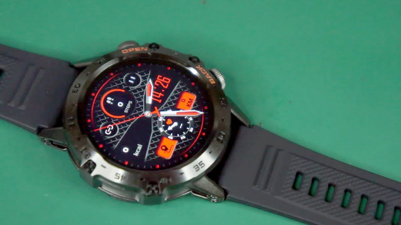 K52 Military BT Cal Sports Fitness Smart Watch, Unboxing Feature review (link in the description)