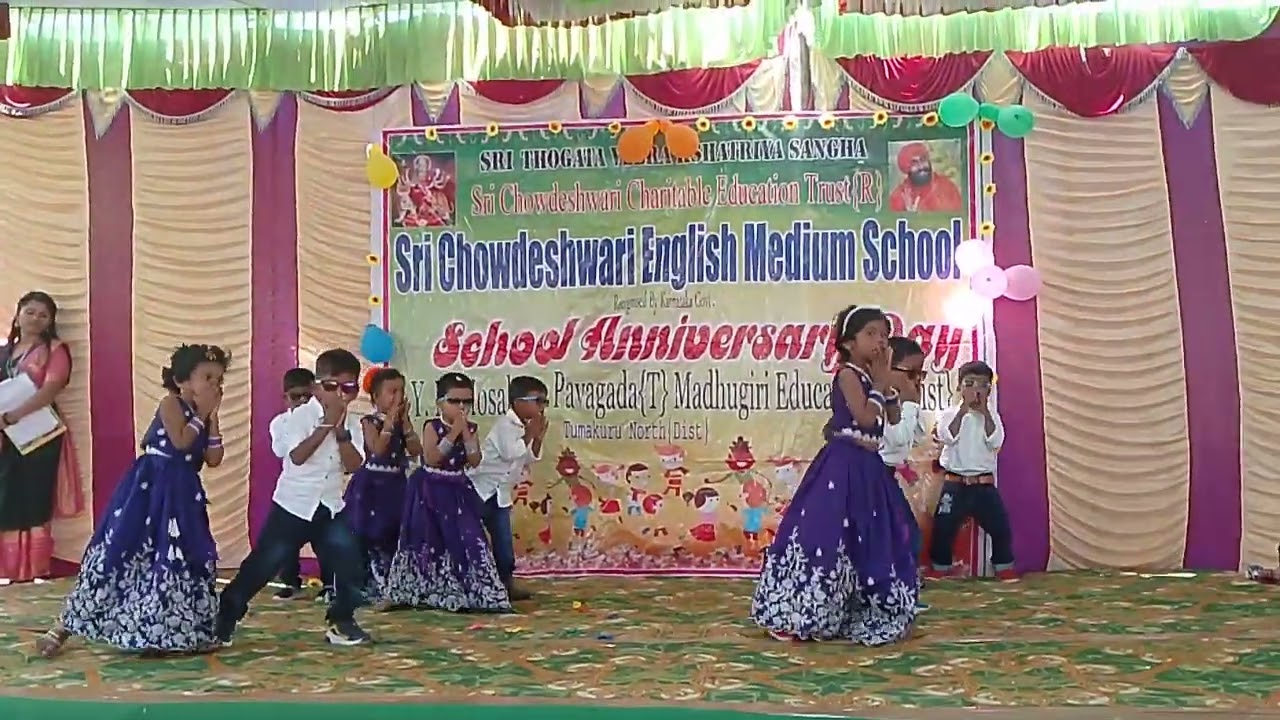 School anniversary dance performance 